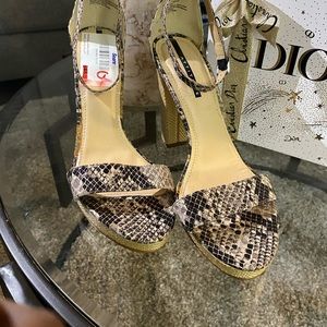 Snake skin heels